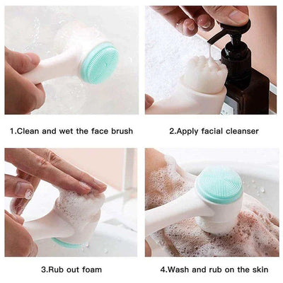Silicone Facial Cleansing Brush Manual Massage