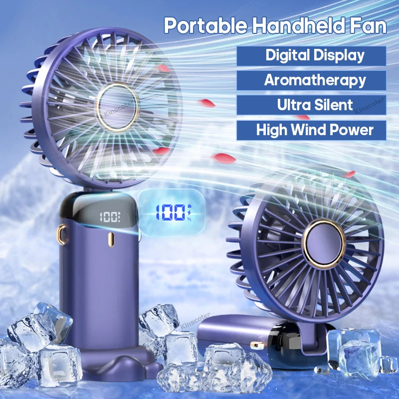 USB Handheld Mini Fan Foldable Portable Neck Handheld fan