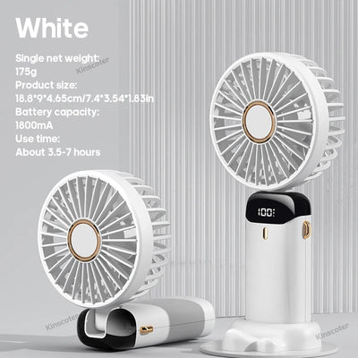 USB Handheld Mini Fan Foldable Portable Neck Handheld fan