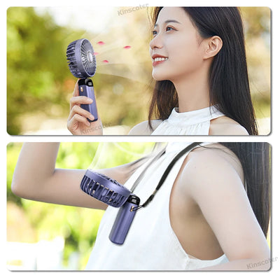 USB Handheld Mini Fan Foldable Portable Neck Handheld fan