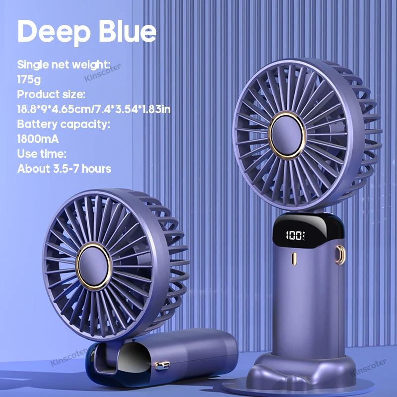 USB Handheld Mini Fan Foldable Portable Neck Handheld fan