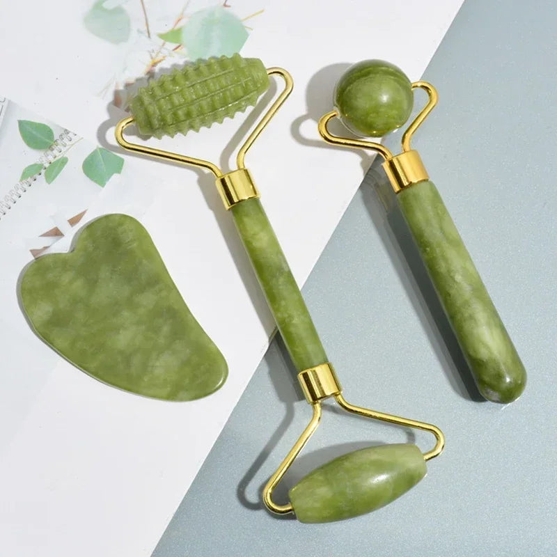 Face Gua Sha Natural Stone Body Neck Massager