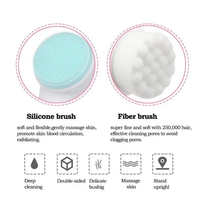 Silicone Facial Cleansing Brush Manual Massage