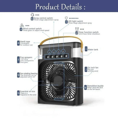 3 In 1 Fan AIr Conditioner Household Small Air Cooler