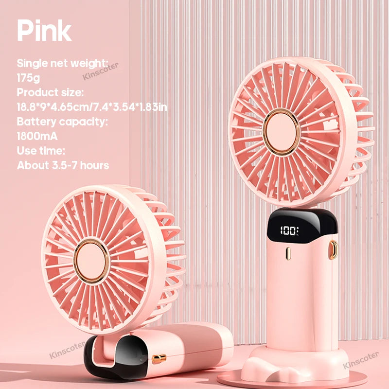 USB Handheld Mini Fan Foldable Portable Neck Handheld fan